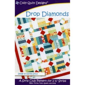 Drop Diamonds Quilt Pattern By Cozy Quilt Designs Quilting Sewing Craft DIY - Picture 1 of 2
