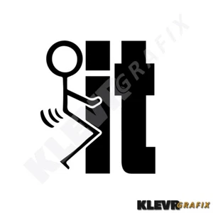 F*ck It Fck It Vinyl Window Decal Sticker Funny Joke Gag Insult Prank Bumper - Foto 1 di 4