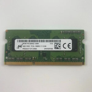 4GB DDR3 Laptop RAM Memory 1600MHz SO-DIMM - Micron - Picture 1 of 1