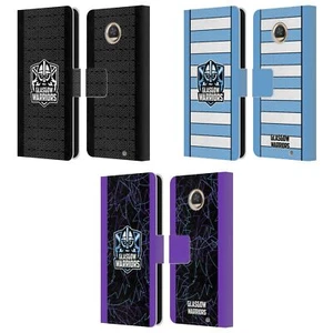 GLASGOW WARRIORS 2024/25 CREST KIT LEATHER BOOK CASE FOR MOTOROLA PHONES - Picture 1 of 10