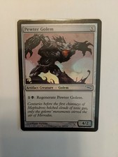 FOIL MTG Pewter Golem Mirrodin 227/306 Regular Common