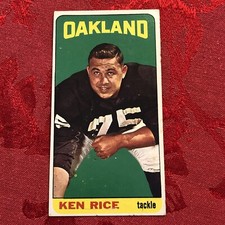 1965 TOPPS TALL BOY KEN RICE #148 OAKLANDRAIDERS FOOTBALL CARD 🏈 