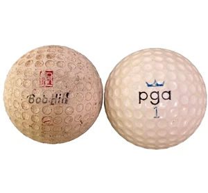 Bob Hill Regent PGA corona farfalla firma logo pallina da golf vintage #2 rosso vecchio - Foto 1 di 11