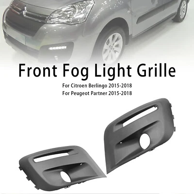 Front Bumper Foglight Grille Fit Citroen Berlingo Fit Peugeot Partner 2015-18 E7 - Image 1 of 4