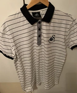 Swansea City gestreiftes Poloshirt Gr. Large L �� - Bild 1 von 6