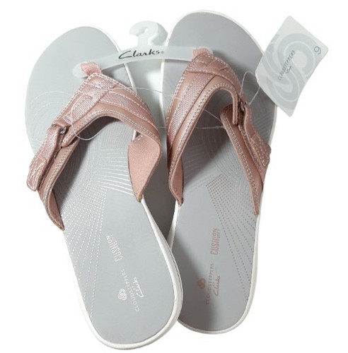 Cuscino infradito mare Clarks Cloudsteppers Breeze morbido taglia 9 piccoli graffi LEGGI