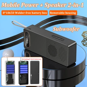 Bricolage 8x18650 Batterie Portable Power Bank Coque Boîtier Écran LCD Double USB - Photo 1 sur 26