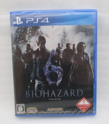 MINT BIOHAZARD 6 PS4 Japan import NTSC-J Resident Evil Capcom PLJM-80204 - Image 1 of 4