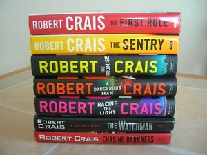 7 ROBERT CRAIS HC/DJ Books Lot Elvis Cole & Joe Pike Humor Mystery Detective FS - Picture 1 of 9