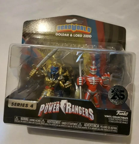 New Heroworld Saban's Power Rangers Goldar Lord Zedd Vinyl Figures Series 4 Cover