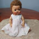 American Character Tiny Tears 1950'S Doll, 13 Inch. Squeaks. Hand Damage