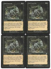 Magic the Gathering MTG Scourge Chill Haunting Cards by Brian Snoddy X4