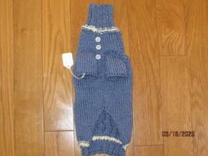 Hand Knit Unisex Dog Sweater size M - Picture 1 of 2