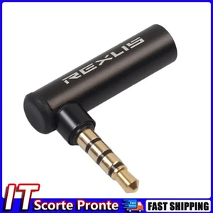90 Degree Right Angled 3.5mm Male to Female Adapter Connector Stereo Plug Hot - Zdjęcie 1 z 14