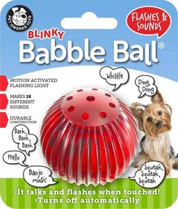 Pet Qwerks Small Blinky Babble Ball Flashes & Sounds Toy for Dogs - Picture 1 of 1