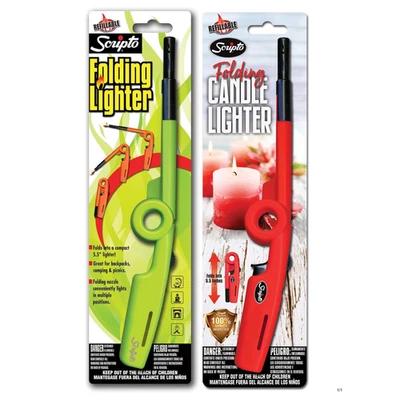 Encendedores plegables Scripto multiusos recargables BGM7R color aleatorio paquete de 2 Foto 1 de 4
