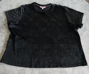 Prendas para dormir Juicy Couture JC Top para mujer talla 2x terciopelo negro - Imagen 1 de 6