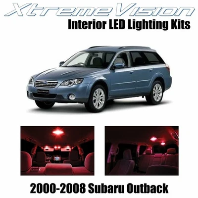 LED interior XtremeVision para Subaru Outback 2000-2008 (10 piezas) rojo Foto 1 de 4