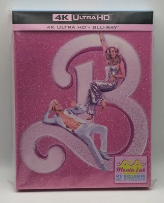 BARBIE - MANTA LAB 4K + BLU RAY FULL SLIP STEELBOOK - NEW & SEALED - Image 1 of 4