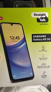 NEW / FACTORY SEALED Samsung Galaxy A15 5G Navy Android SM-A156 Straight Talk - Picture 1 of 1