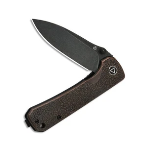QSP Knives Hawk Liner Lock 131-N Knife Sandvik 14C28N Stainless/Textured Copper - Picture 1 of 3