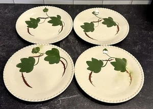 4 rollos de cena/platos de postre Blue Ridge Southern Pottery Ivy de colección - pintados a mano - Imagen 1 de 7
