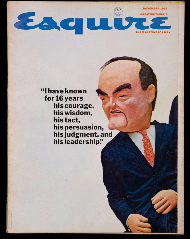 HUBERT HUMPHREY Andy Warhol TENNESSEE WILLIAMS Esquire November 1966 Gay Talese - Image 1 of 1