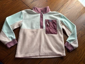 Patagonia Maglione Microdini 1/2 Zip per Bambini Ragazze Cammeo L Pile - Foto 1 di 5