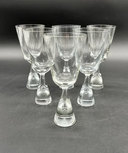 Holmegaard Bent Severin Princess Teardrop 6-3/8" Wine Water Glasses ~ Set of 6 - Picture 1 of 10