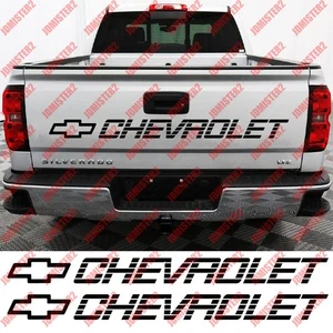 CHEVY Decals CHEVROLET Vinyl Sticker Silverado Tailgate Window Decal - Any Size - Foto 1 di 1