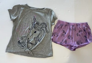 Carters Girls Unicorn Pajama Set Size 12 - Picture 1 of 7