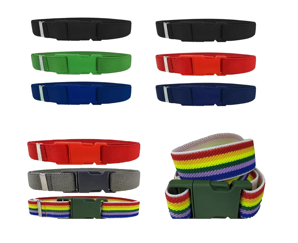 ArtGal SET 3 x GÜRTEL Kindergürtel verstellbar STRETCH für Kinder Baby EU Unisex - Bild 1 von 4