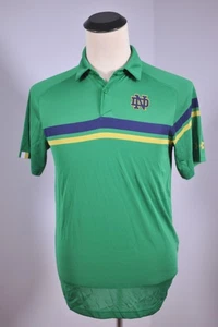 Under Armour Notre Dame Performance Polo Shirt Green Men's Small S - Picture 1 of 4