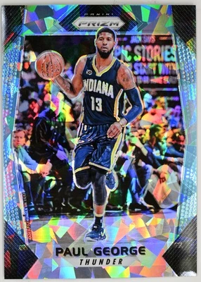 2017–18 Panini Prizm No264 Пол Джордж /99 призм Blue Ice Oklahoma City Thunder - Изображение 1 из 2