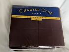 NIP Charter Club Solid Twin Bedskirt Sateen 200 Ct 15” Skirt - Plum