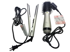 Sutra Beauty 2-teiliges Set: 2" Mini Ausblasbürste + 1" Keramik Glätteisen **Neu ohne Karton** - Bild 1 von 11