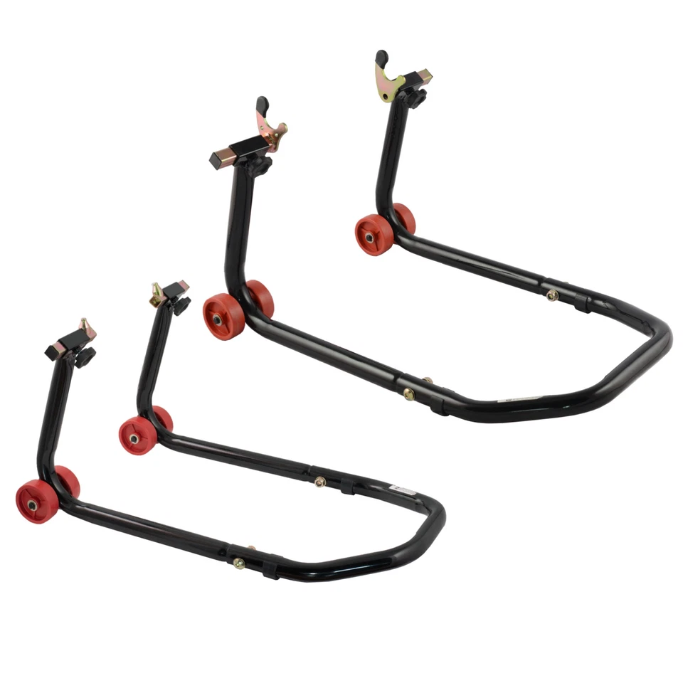 Cavalletto Alza Moto Anteriore Posteriore Regolabile Universale Adattatore Foto 1 de 1