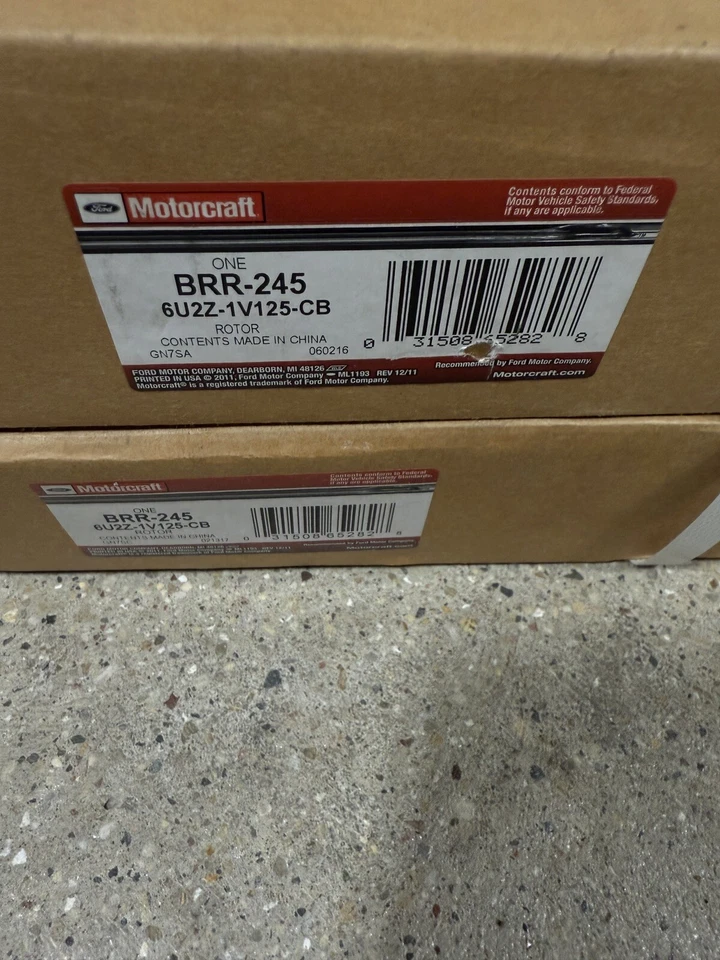 原始设备制造商 06 - 10 福特探险者登山前盘式制动转子 6U2Z-1V125 2 件套 — 第 1/4 张图片