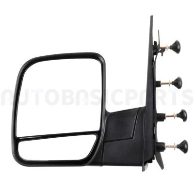 Espejo retrovisor plegable manual negro telescópico lateral del conductor Ford E-150 E-250 2003-2013 Foto 1 de 4