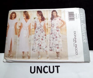 BUTTERICK Donna Ricco Pattern 4435 Misses Plus Size 18-22 Tie Back Lined Dress - Picture 1 of 7