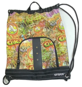 Crocs Sackpack Drawstring Backpack Graffitti Logo Nice! Office-B2 - Picture 1 of 9