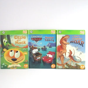 3 Leap Frog TAG Books Ozzie & Mack, CARS Tractor Tipping, T Rex Mighty ROAR - Bild 1 von 2