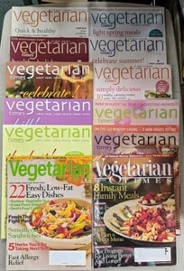 Vegetarian Times Magazine Easy Recipes Veggie Burgers Southern Thanksgiving X12 - Picture 1 of 14