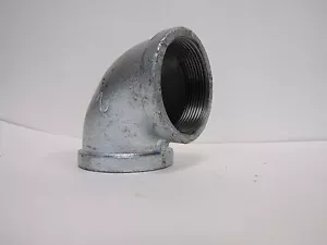 New 4" Galvanized Steel 90 Degree Elbow 4" X 4" FNPT Thread - Picture 1 of 4