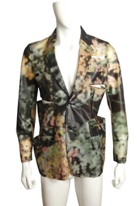 C0MME DES GARCONS - 2019 PVC Slashed Blazer, Size Medium - Bild 1 von 6