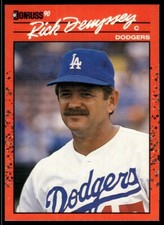 1990 Donruss Baseball Card Rick Dempsey Los Angeles Dodgers #557