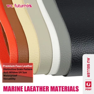 Leather Materials Auto Motorcycle Seat Recover Torn Sun Water Mildew Resist - Picture 1 of 20