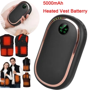 Hand Warmers USB 5000mAh Portable Power Bank for Heated Vest Jacket Battery Pack - Picture 1 of 14