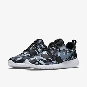 NIKE ROSHERUN ROSHE RUN Print Black Camo Grey White Tiger Retro RARE MENS 9 NEW - Picture 1 of 6