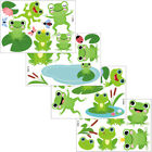  4 Sheets Pvc Frog Wall Sticker Child Home Decoration Cartoon Stickers